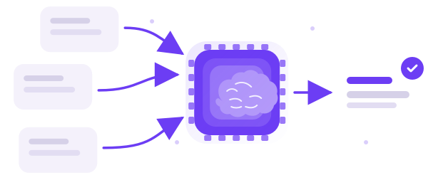 Ilustração de enriquecimento automático de leads